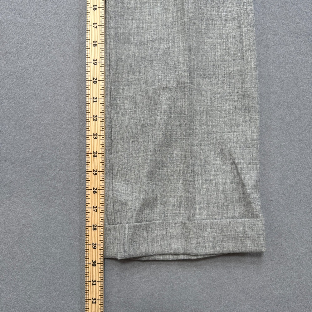 NEW J.Crew Hutton Trouser Women's 00P Gray Wool Wide Leg High Rise Dress Pants - Picture 4 of 10